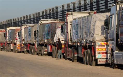 Gaza Aid Trucks Stolen By Gunmen And Looted As Convoys Start Crossing