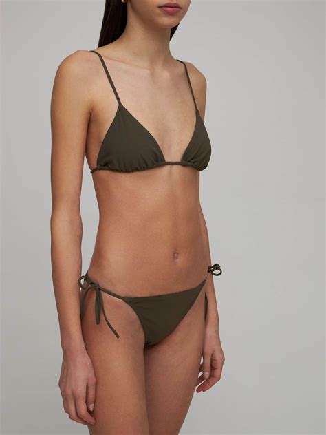 Venti Triangle Self Tied Bikini Editorialist