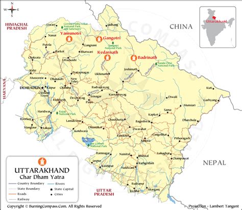 Char Dham Yatra Map Char Dham Map Four Dhams 50 OFF