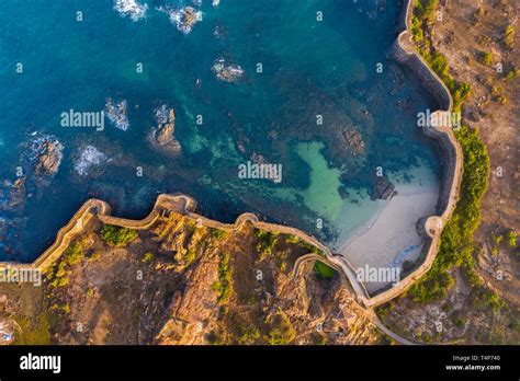 Aerial View Of Sindhudurg Sea Fort Stock Photo Alamy