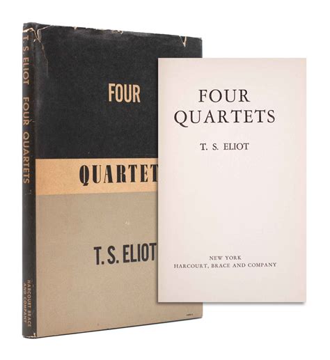 Four Quartets - T. S. Eliot - First Edition, Second Impression without ...