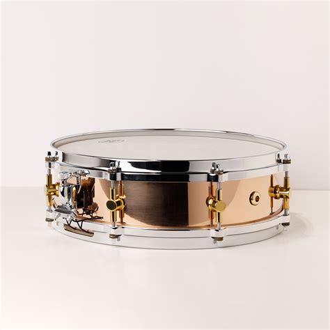 Canopus Drums Piccolo Polished Bronze Snare Drum 14x4