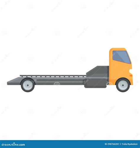 Tow Truck Breakdown Icon Cartoon Vector. Auto Service Insurance Stock Illustration ...