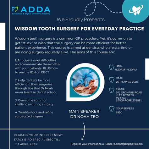 Wisdom Tooth Surgery For Everyday Practice | ADDA