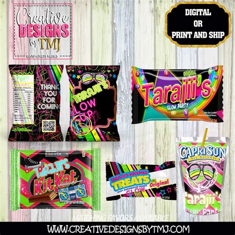 GLOW PARTY FAVORS Glow Party Favors Neon Party Favors Glow Party Chip ...