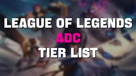 League Of Legends Adc Tier List Maker Template Free