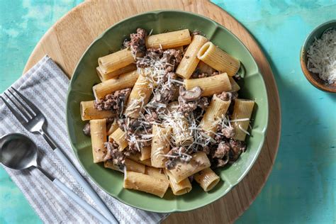 Lamb Mushroom Rigatoni Recipe HelloFresh