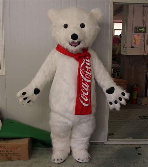 cola polar bear mascot costume adult coke polar bear costume - sm 306A ...