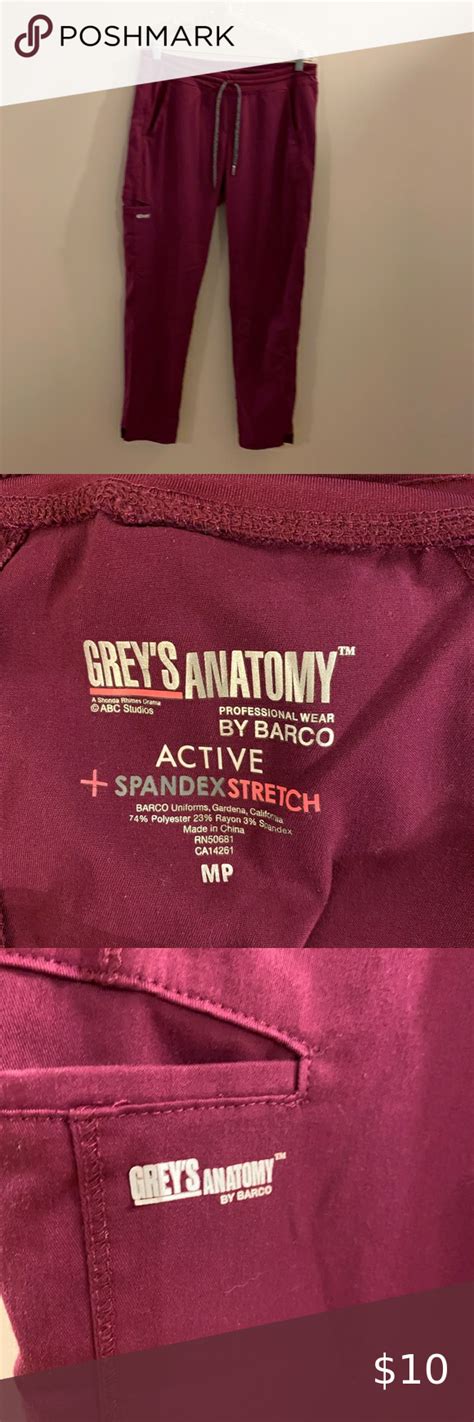 Greyss Anatomy Scrub Pants MP Scrub Pants Greys Anatomy Pants