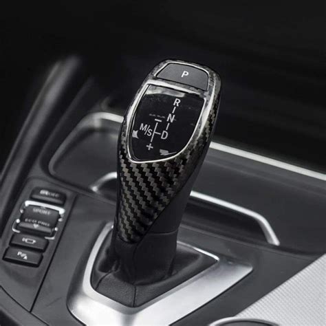 Real Carbon Fiber Gear Shift Knob Cover For Bmw X3 X4 X5 X6 F20 F22 F30