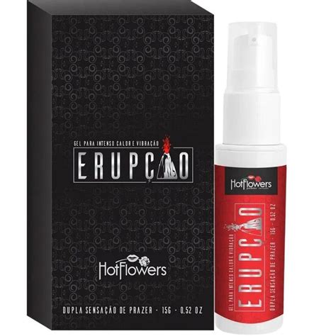 Gel Lubrificante Intimo Feminino e Masculino Erupção g Hot Flowers Lubrificante Íntimo