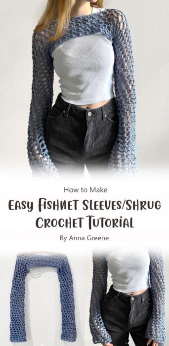 Stylish Sleeves Shrug Free Crochet Tutorial Ideas Carolinamontoni