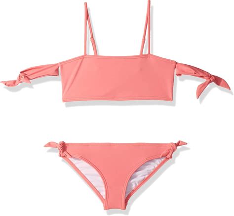 Billabong Big Girls Sol Searcher Off The Shoulder Swim Set Amazon Es