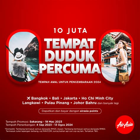 Jualan Tempat Duduk Percuma Airasia Kembali Atas Permintaan Ramai