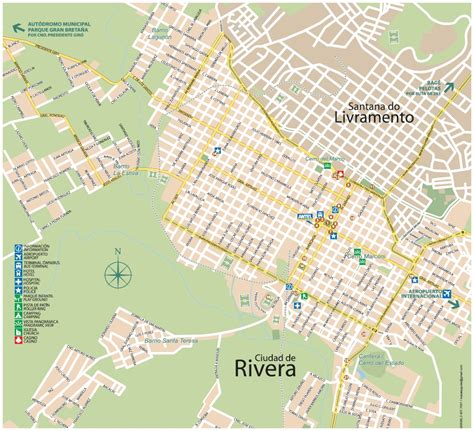 Mapas Y Planos Del Departamento De Rivera Para Descargar