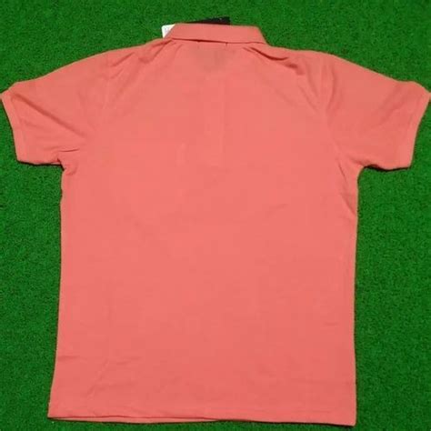 Polo Light Pink Juki Collar T Shirt Half Sleeves Plain At Rs 269