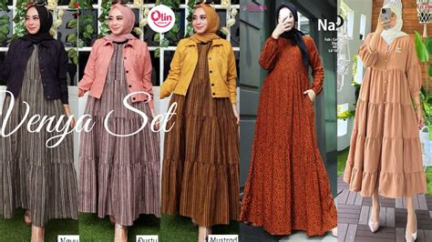 N36 Trend Tunik Masa Kini Cantik Dipakai Model Baju Gamis Terbaru Youtube