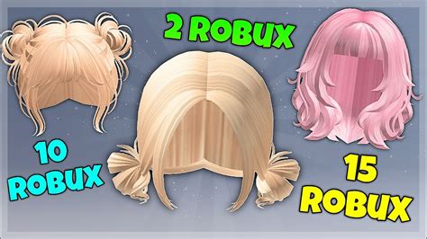 CHEAP ROBLOX HAIR UNDER 10 ROBUX YouTube