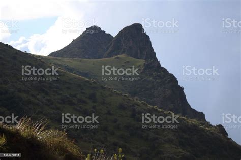 Two Mountain Peaks Stock Photo Download Image Now Adventure