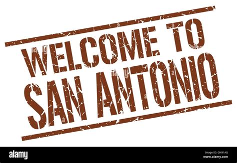 Welcome To San Antonio Stamp Stock Vector Image And Art Alamy