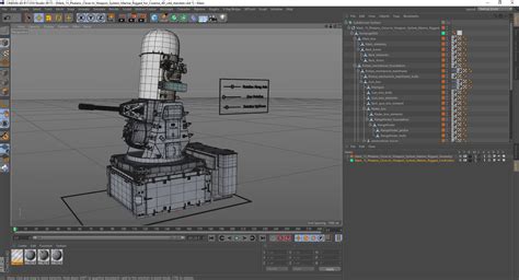 Mark Phalanx Close In Weapon System Marine Rigged For Cinema D D