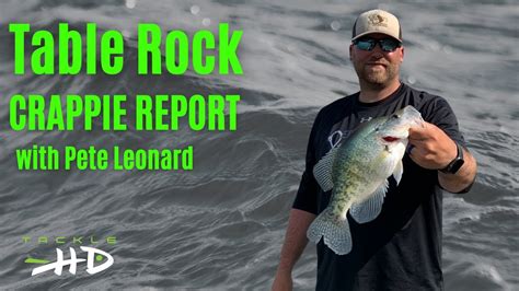 Table Rock Lake Crappie Fishing Report Mid January By Tackle Hd And