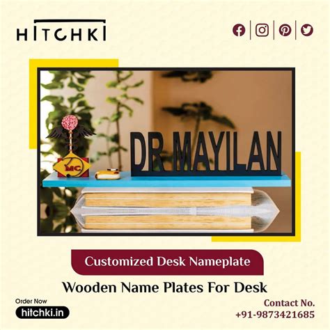 Get Affordable Wooden Name Plates For Desk HITCHKI