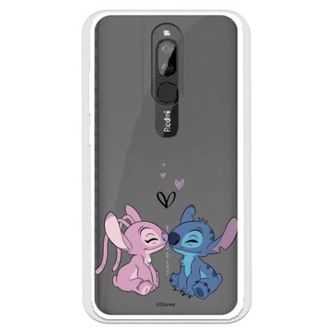 Funda Para Xiaomi Redmi Oficial De Disney Angel Stitch Beso Lilo