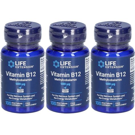 Life Extension® Vitamin B12 500µg 3x100 St Redcare Apotheke