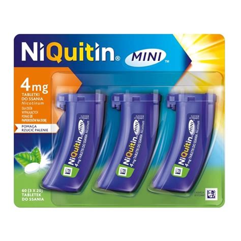 Niquitin Mini 4 mg tabletki wspomagające rzucanie palenia 60 szt