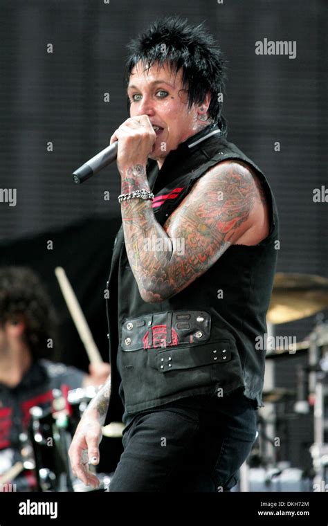 Papa Roach lead singer Jacoby Shaddix, performs on stage at the Molson ...