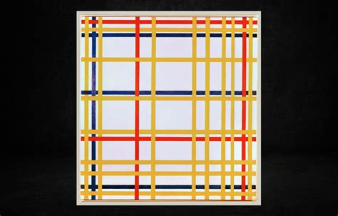 Allemagne Un tableau du peintre Piet Mondrian accroché à lenvers