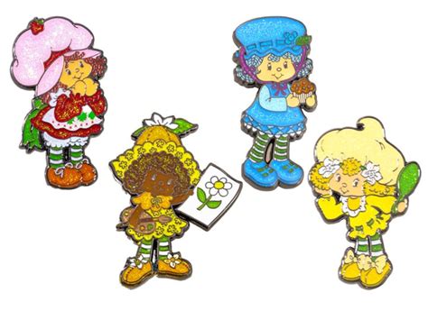 Strawberry Shortcake SDCC 2024 Exclusive Glitter Enamel Pin Set