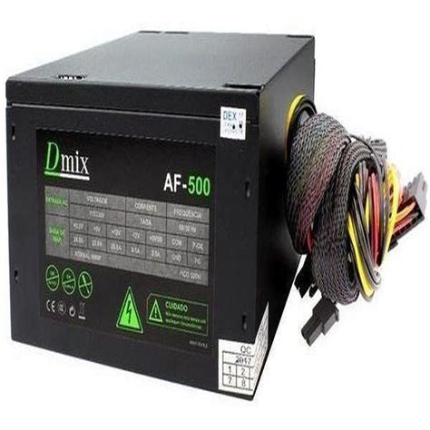 Fonte Atx 500w Reais Gamer Silenciosa Para Pc Bivolt 24 Pinos