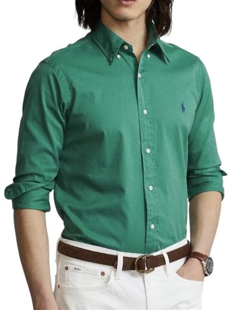 Polo Ralph Lauren Garment Dyed Oxford Shirt Green