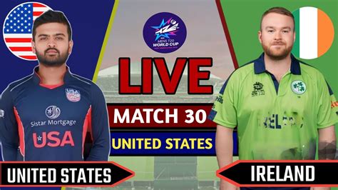 Live United States Vs Ireland T World Cup Match Live Score