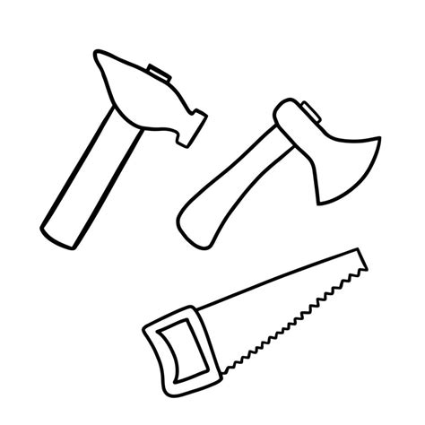 Construction Tools Coloring Pages