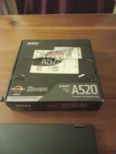 MSI A520M-A Pro Socket AM4 Micro ATX AMD A520 (7C96-001R) Motherboard ...