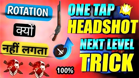 One Tap Headshot Trick Free Fire One Tap Headshot Tips And Trick One