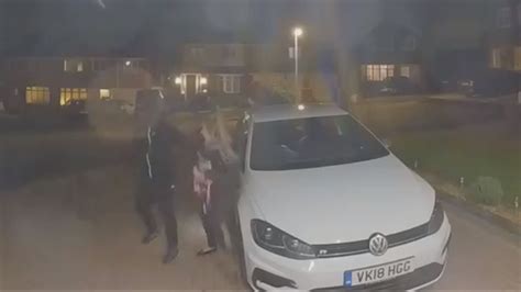 Cctv Captures Shocking Moment Knife Wielding Carjackers Target Woman On