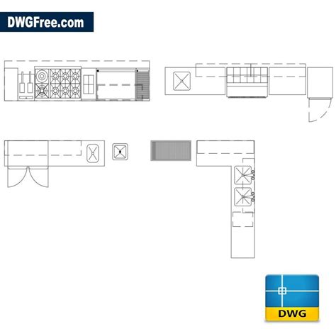 Kitchen Furniture Dwg Download Autocad Blocks Model