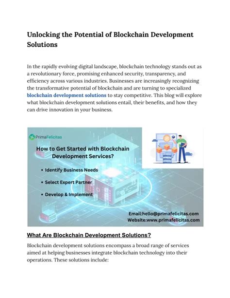 PPT Unlocking The Potential Of Blockchain Development Solutions