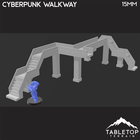 Cyberpunk Walkway Cyberpunk Terrain — Tabletop Terrain