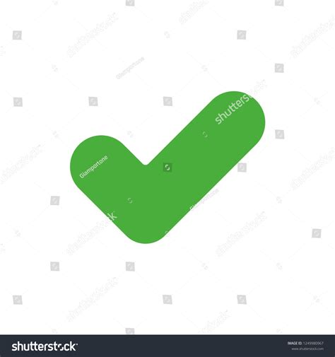 Green Check Mark Icon Stock Vector (Royalty Free) 1249980967 | Shutterstock
