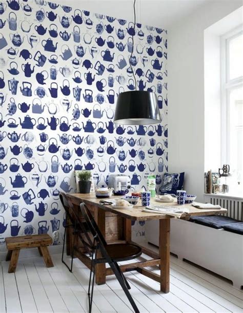 Blue Wallpaper The Perfect Piped In Each Room Avso