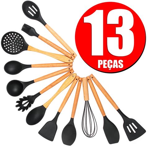 Utens Lios De Cozinha Em Silicone Esp Tula Pegador De Massas Concha