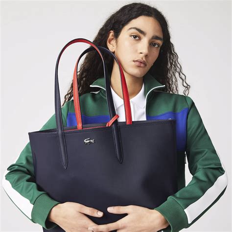 Sac Cabas Lacoste Anna R Versible Nf Aa Bicolore