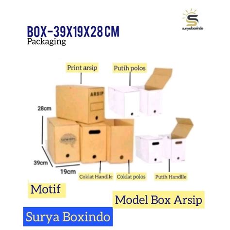 Jual Box Arsip 39x19x28 Cm Kardus Arsip Box File Document Shopee