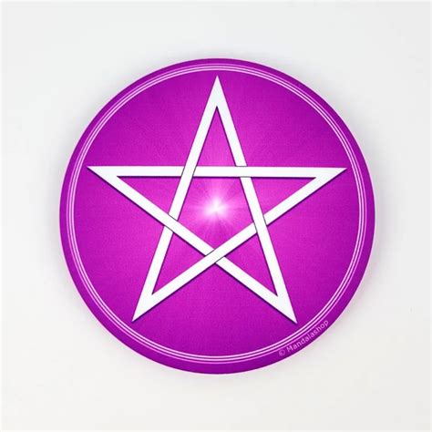 Purple Pentagram Magnet