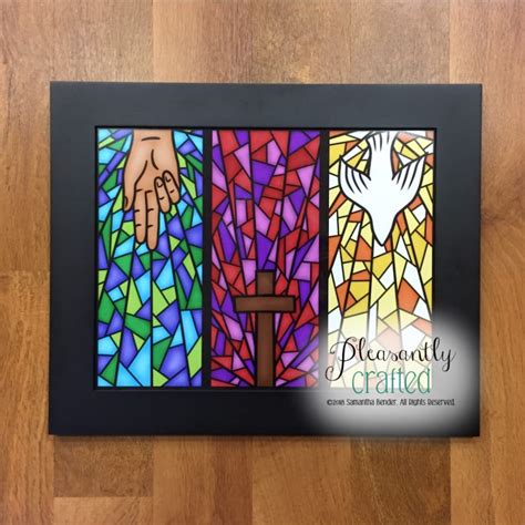 Holy Trinity Stained Glass Digital Artwork PRINT FREE SHIPPING - Etsy